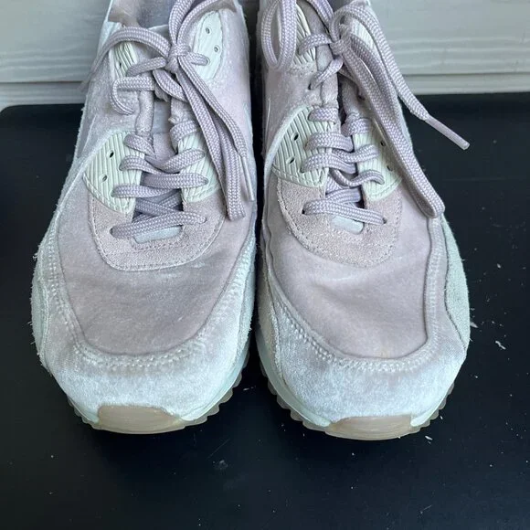 Nike Women's Air Max 90 Velvet Particle Rose Shoes Sneakers Size 10 - Picture 4 of 13